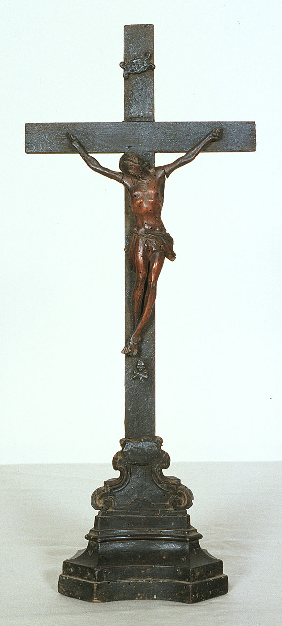 croce da tavolo - manifattura ferrarese (metà sec. XVIII)