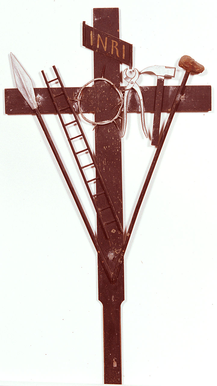 croce penitenziale - manifattura ferrarese (seconda metà sec. XIX)