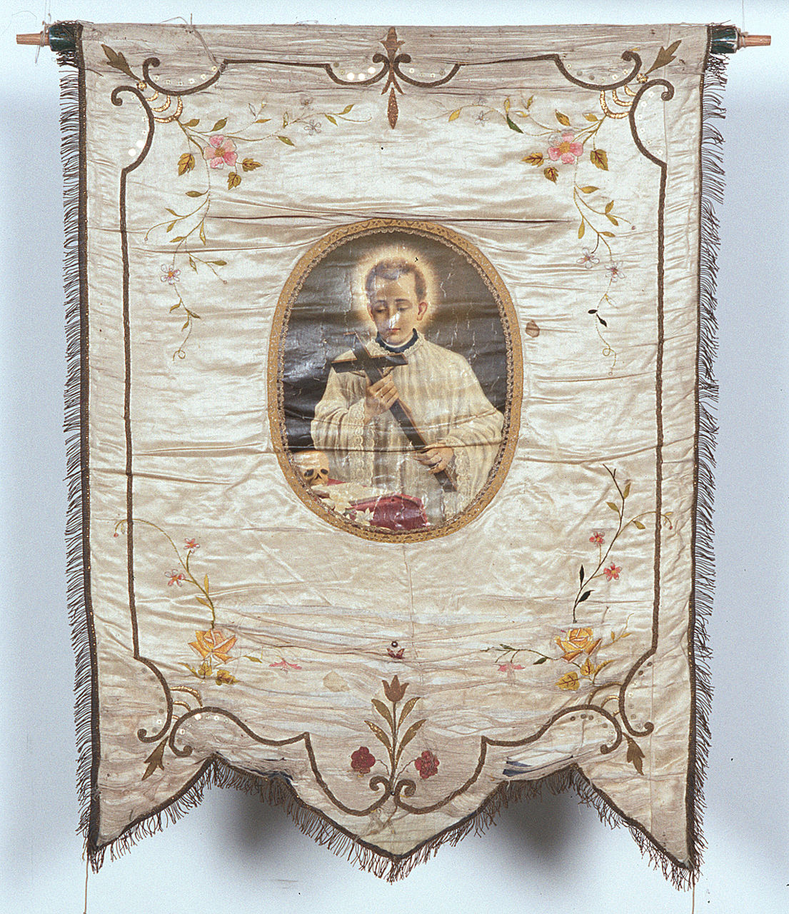 San Luigi Gonzaga (stendardo processionale) - manifattura italiana (sec. XX)