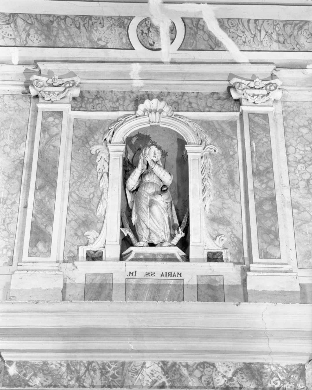 Madonna Immacolata (scultura, elemento d'insieme) - ambito ferrarese (sec. XVIII)