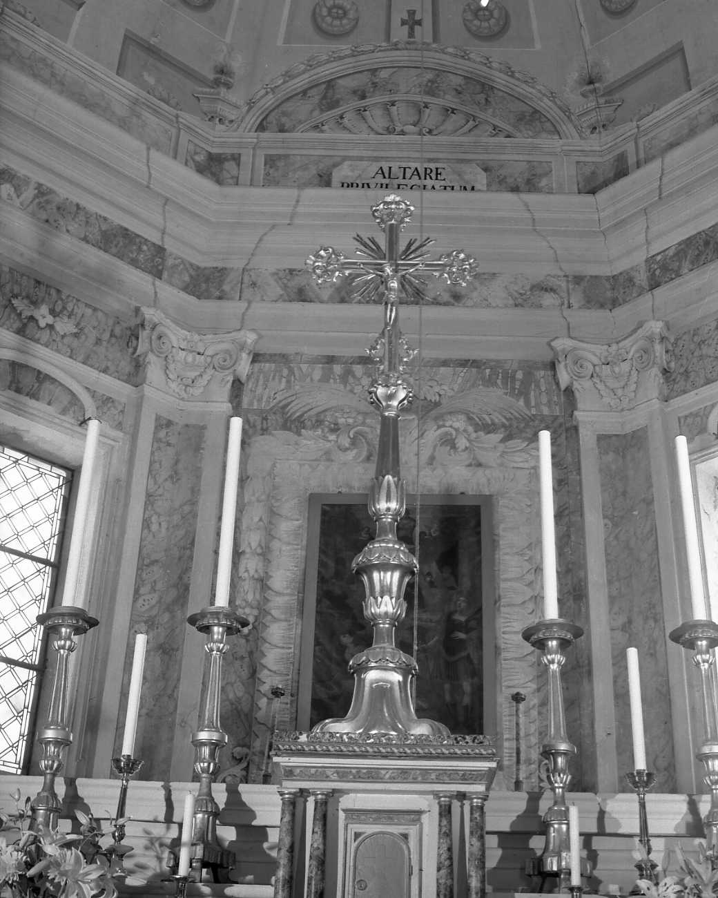 croce d'altare, elemento d'insieme - manifattura emiliana (secc. XVIII/ XIX)