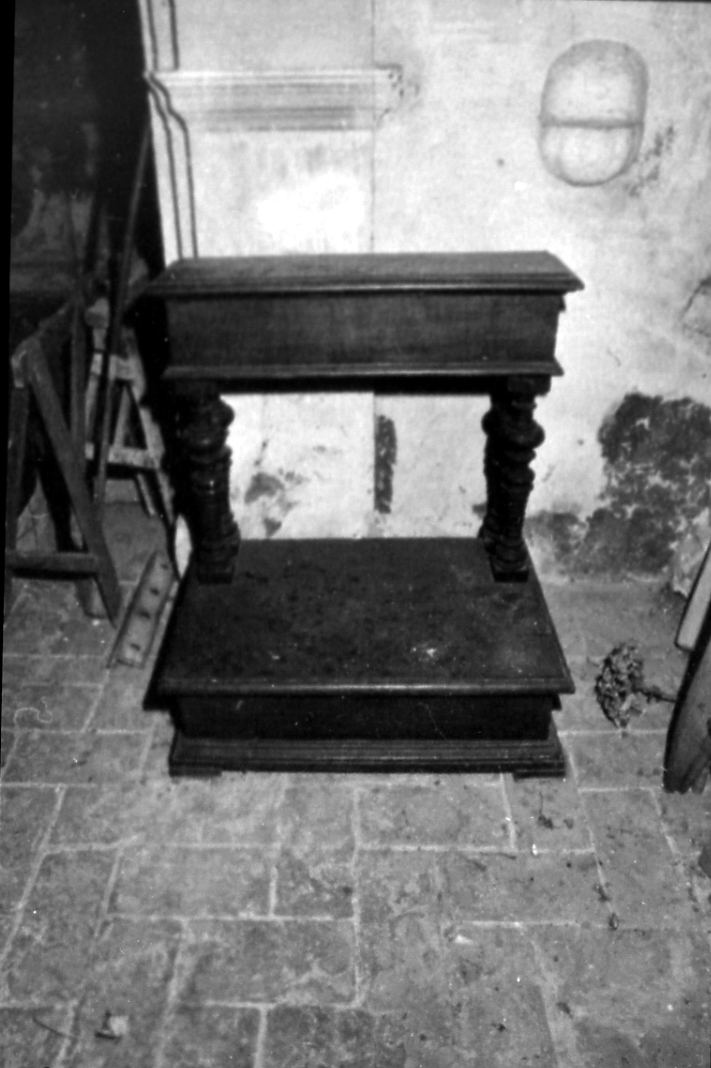 inginocchiatoio - bottega bolognese (seconda metà sec. XVII)