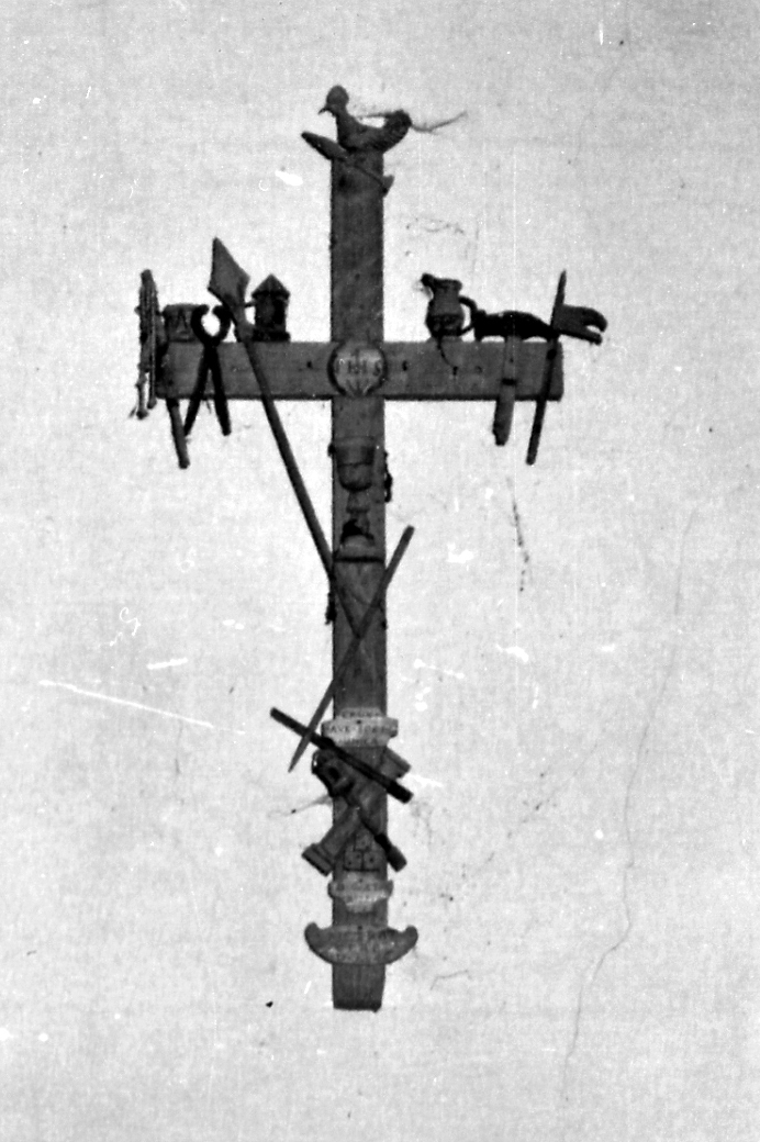 simboli della Passione di Cristo (croce penitenziale) di Cerè Pietro (sec. XIX)