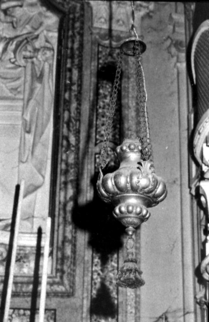 lampada pensile - bottega bolognese (secondo quarto sec. XVIII)