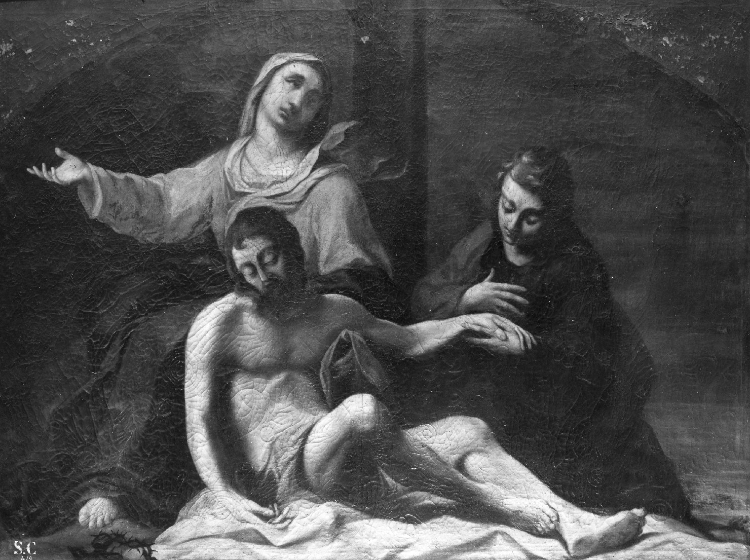 compianto sul Cristo morto (dipinto) - ambito bolognese (fine/inizio secc. XVII/ XVIII)