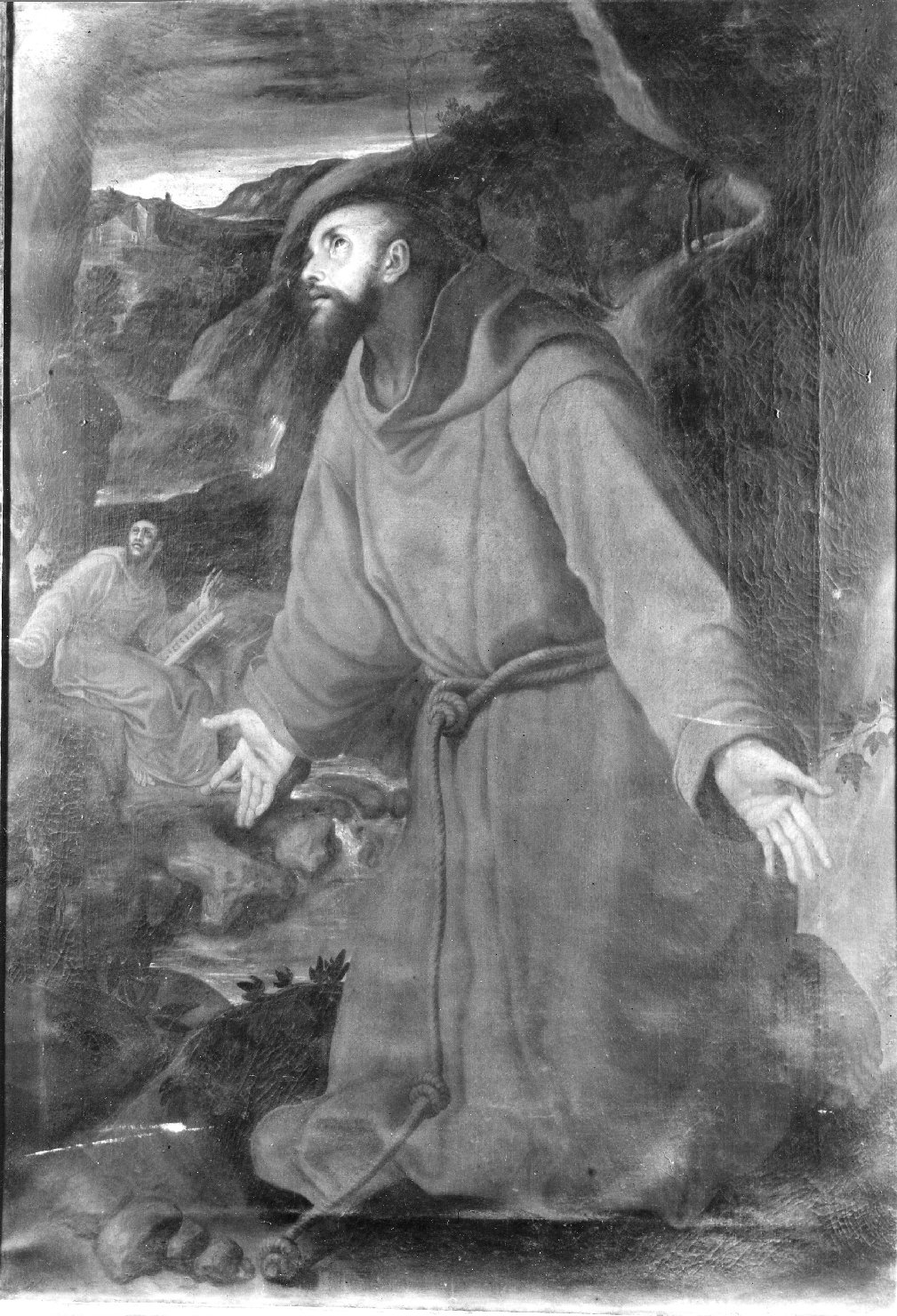 San Francesco stigmatizzato (dipinto) - scuola bolognese (sec. XVII)