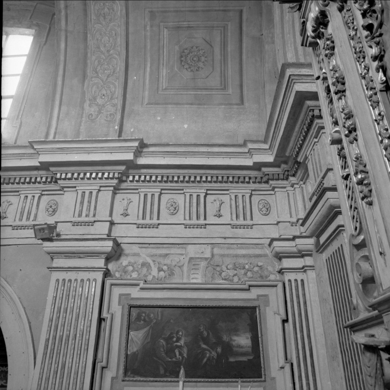 fiori (decorazione pittorica, insieme) di Menegatti Giuseppe (sec. XVII)