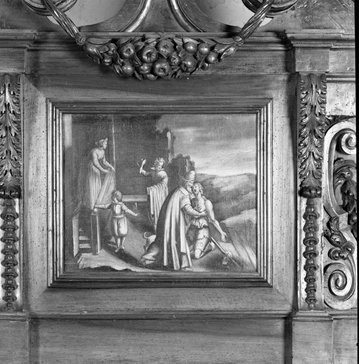 penitenza del figliol prodigo (dipinto, elemento d'insieme) di Menegatti Giuseppe (sec. XVII)