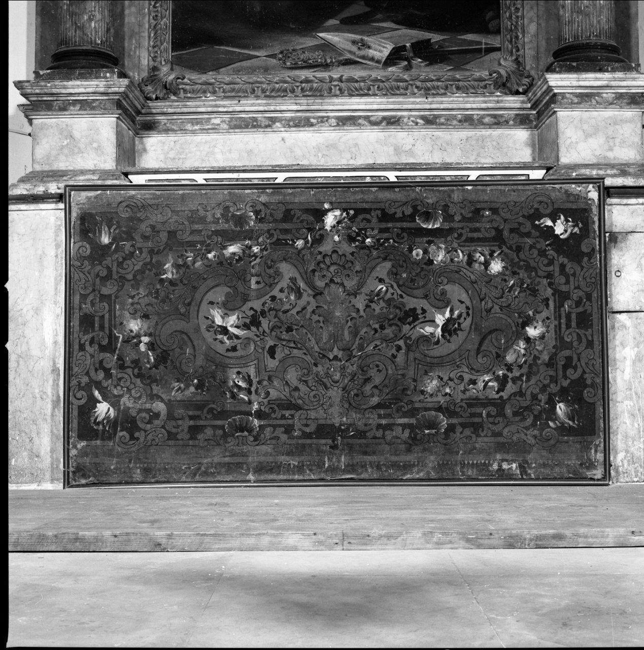 paliotto - a pannello piano, elemento d'insieme di Menegatti Giuseppe (sec. XVII)