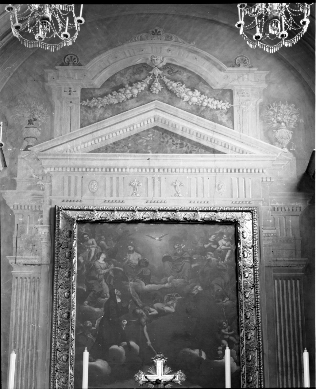 architettura illusionistica (dipinto murale, insieme) di Scala Francesco (sec. XVII)