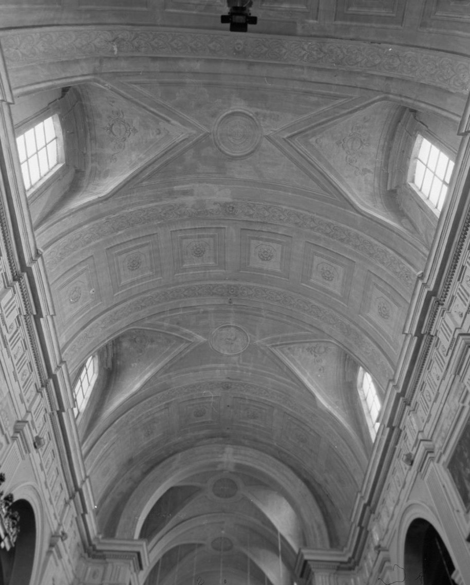motivi decorativi a cassettoni con rosette (dipinto murale, insieme) di Scala Francesco (sec. XVII)