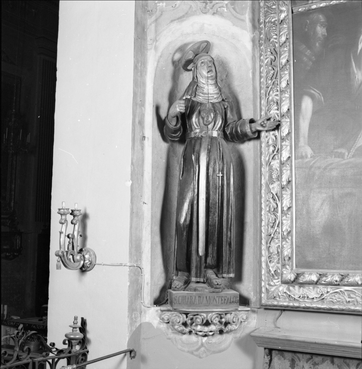 Santa Chiara da Montefalco (statua, elemento d'insieme) di Gandolfi Tommaso (sec. XVII)