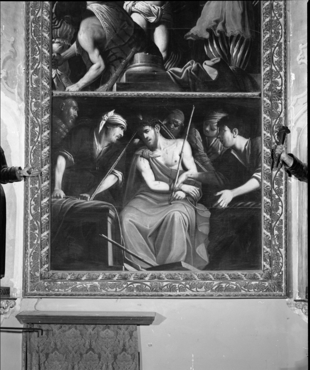 Cristo deriso (dipinto, elemento d'insieme) di Avanzi Giuseppe (sec. XVII)