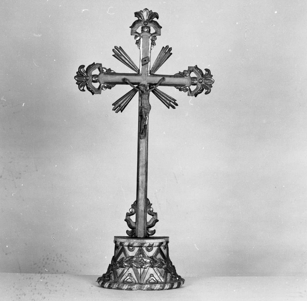 croce d'altare - manifattura ferrarese (secc. XVIII/ XIX)