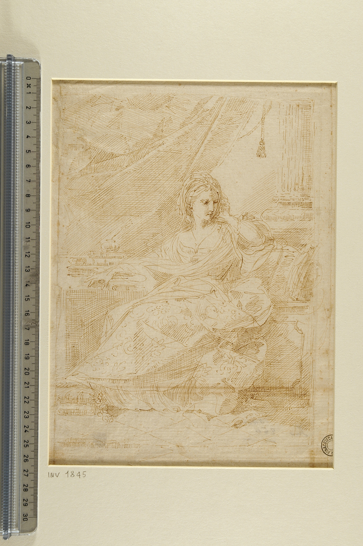 allegoria della Meditazione (disegno) di Creti Donato (sec. XVIII)