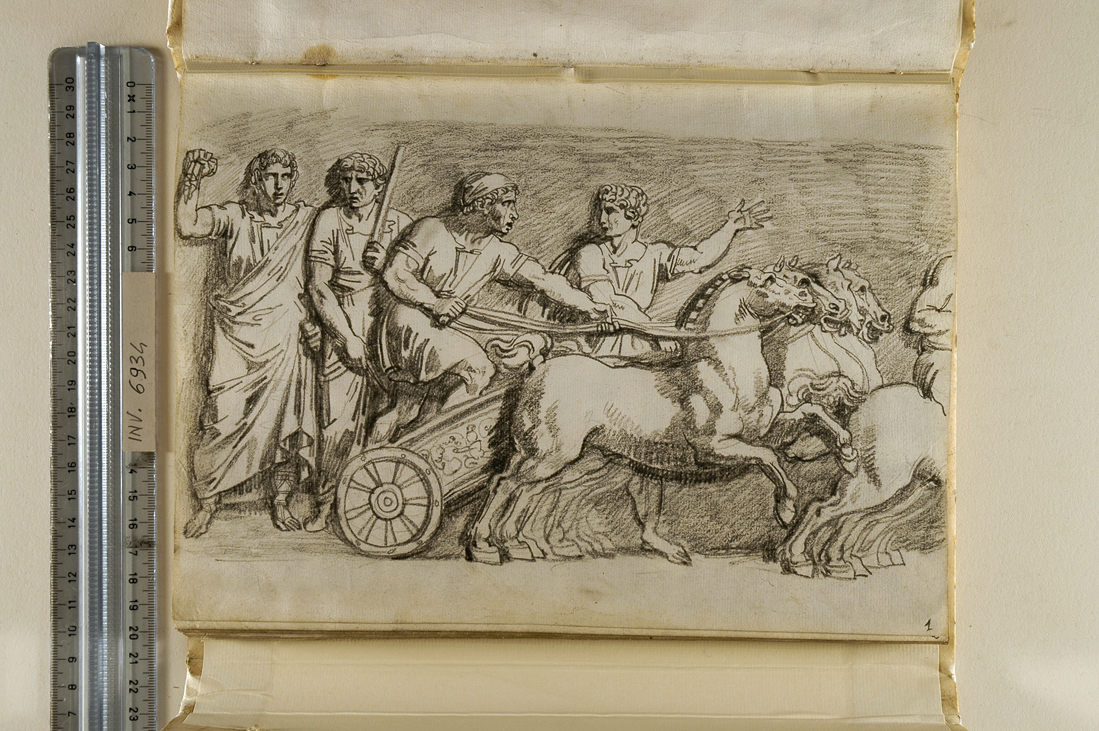 quadriga (disegno, elemento d'insieme) di Giani Felice (fine sec. XVIII)