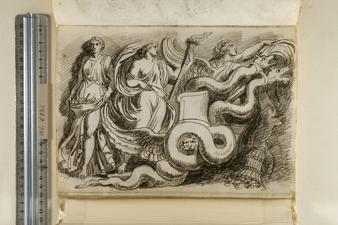 il mito di Proserpina (disegno, elemento d'insieme) di Giani Felice (fine sec. XVIII)
