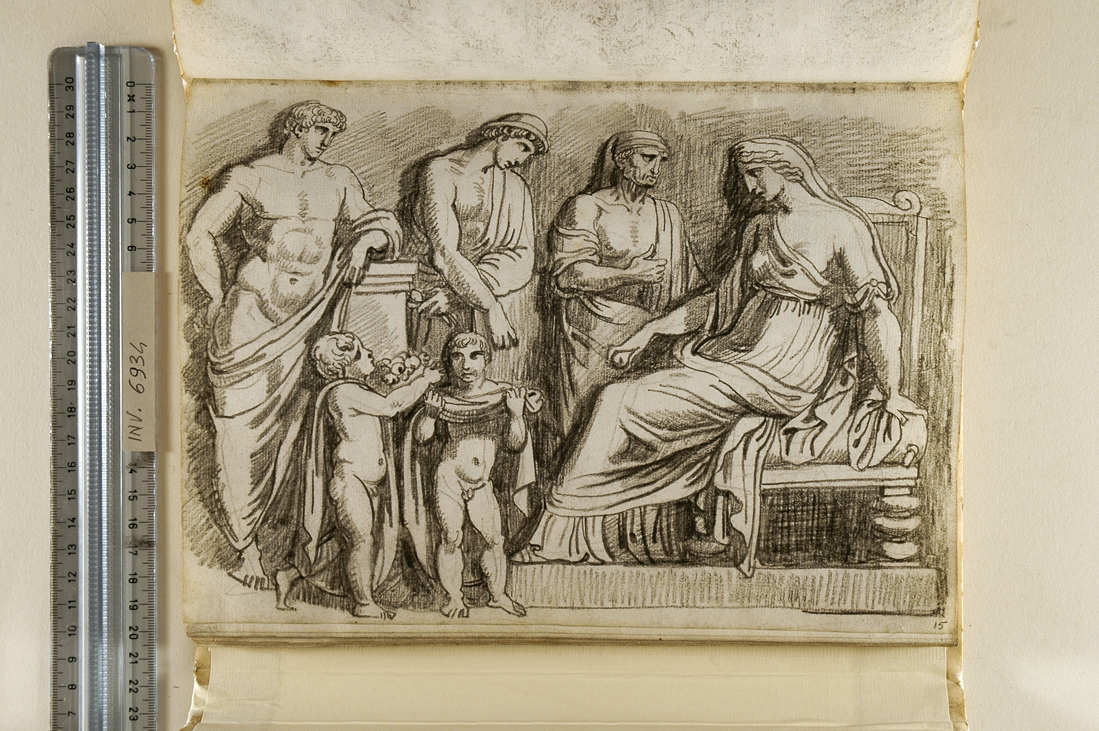 Proserpina novella sposa (disegno, elemento d'insieme) di Giani Felice (fine sec. XVIII)