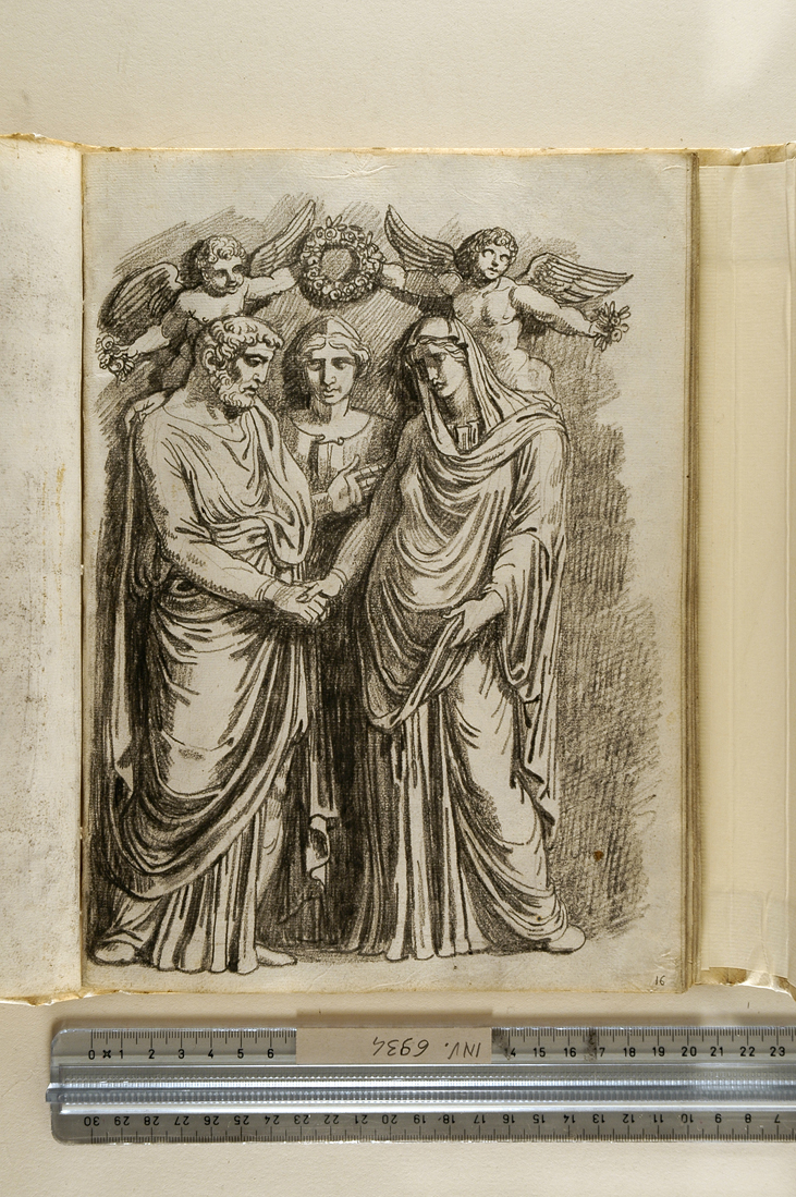 cerimonia nuziale (disegno, elemento d'insieme) di Giani Felice (fine sec. XVIII)