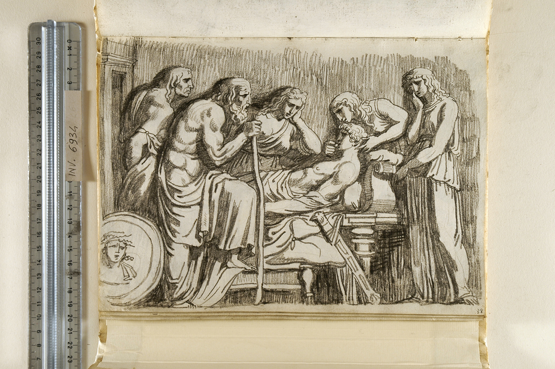 compianto di Meleagro (disegno, elemento d'insieme) di Giani Felice (fine sec. XVIII)