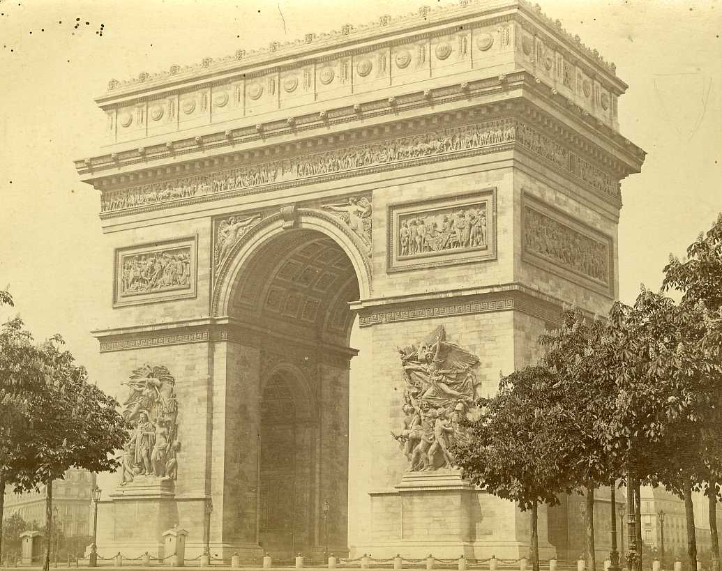 Parigi - Architetture (positivo) di Chalgrin, Jean Francois, Anonimo (XIX)