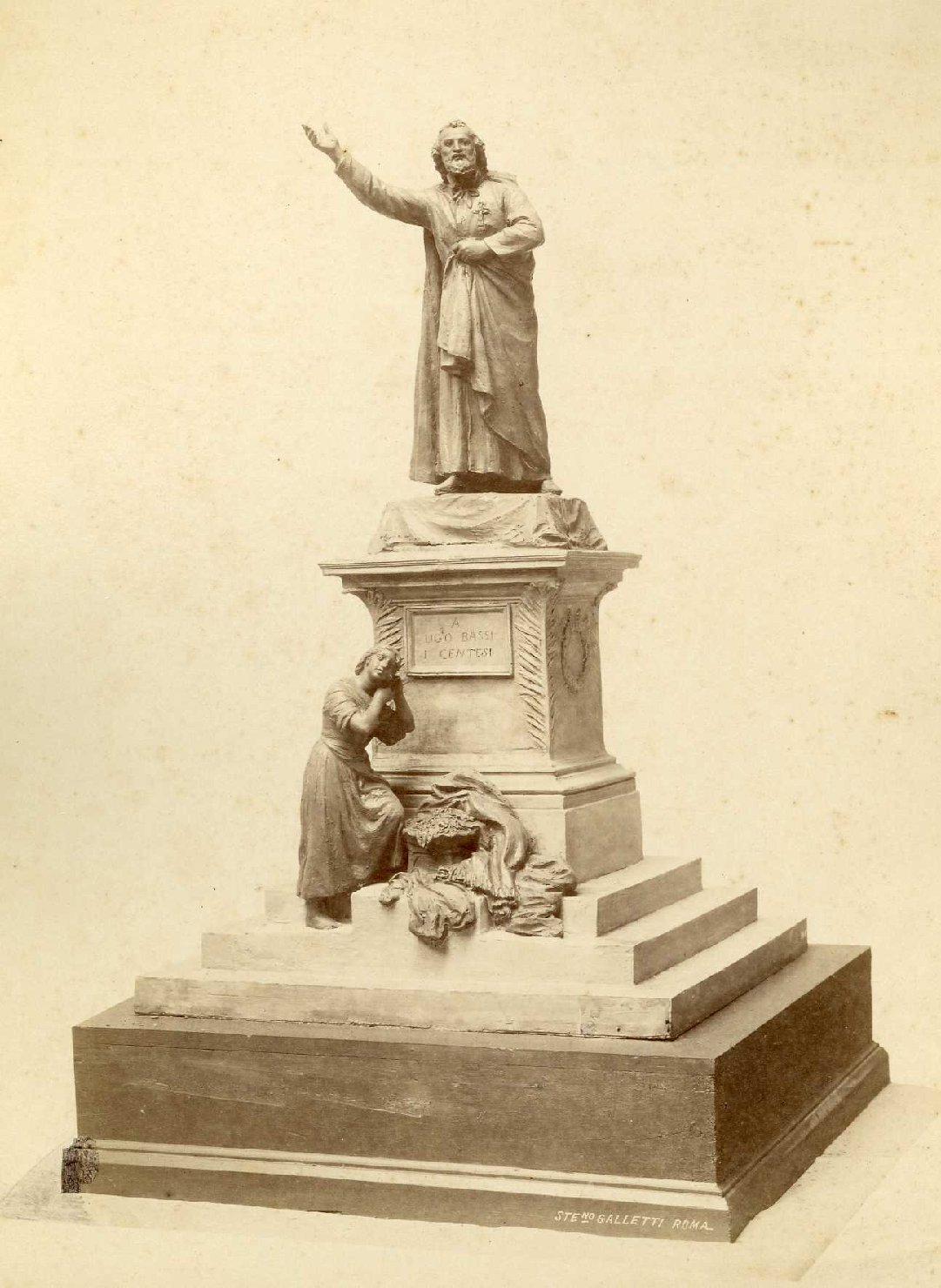 Monumento - Bozzetti - Sculture (positivo) di Anonimo (XIX)