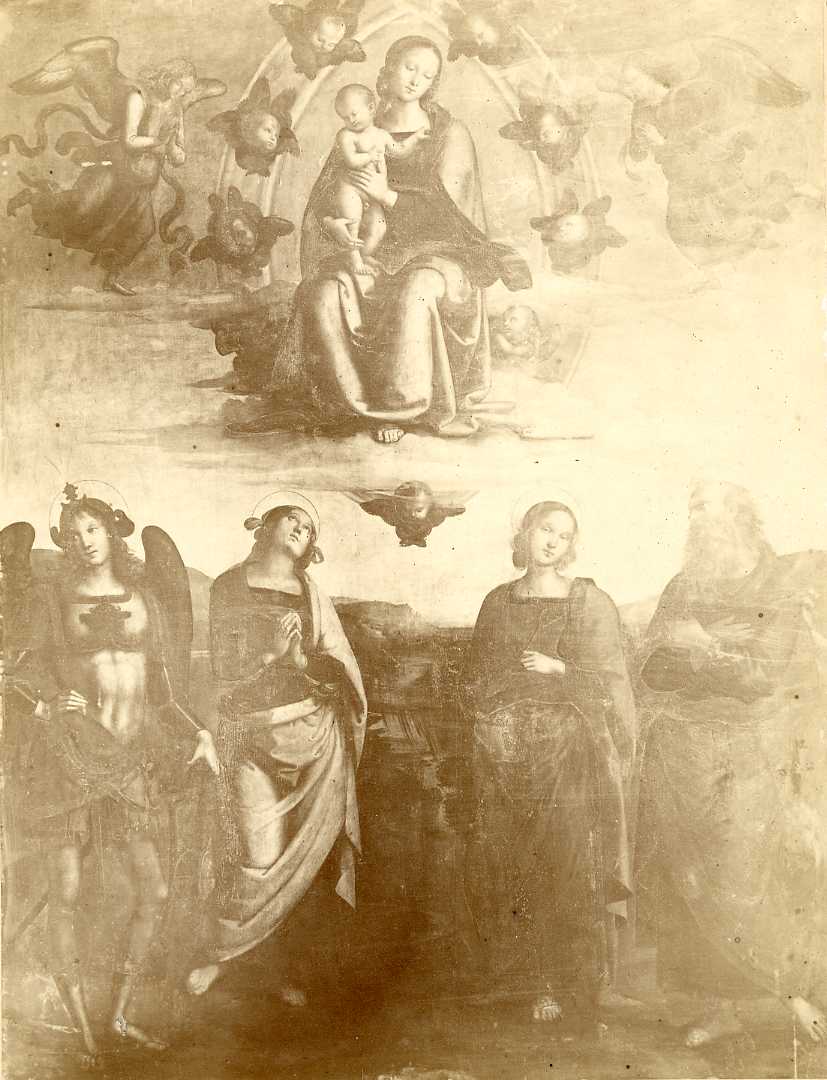 Bologna - Dipinti (positivo) di Perugino, Anonimo (XIX)