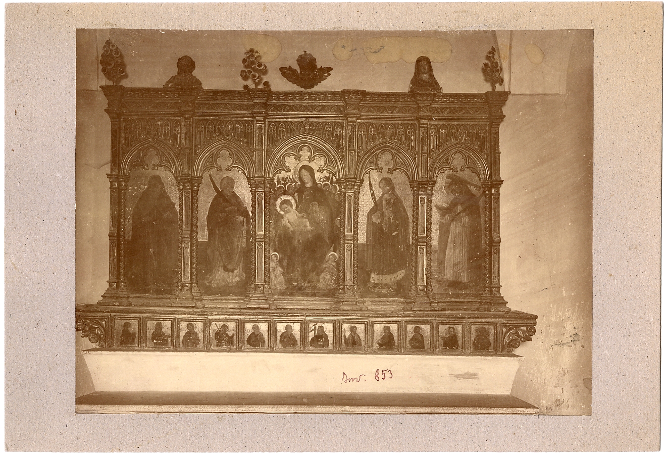 Madonna in trono - Santi - Dipinti (positivo) di Bembo, Benedetto, Anonimo (XIX/ XX)