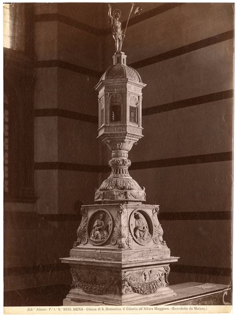 Siena - Chiesa di San Domenico - Ciborio (positivo) di Benedetto da Maiano, Alinari, Fratelli (ditta) (XX)