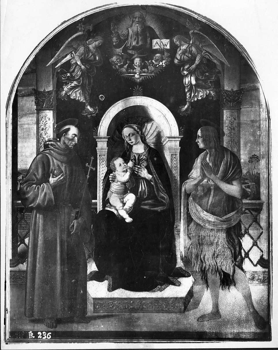 Madonna con Bambino e santi - Dipinti (positivo) di Biagio d'Antonio, Gabinetto Fotografico della Regia Soprintendenza all'Arte Medievale eModerna di Firenze (XX)