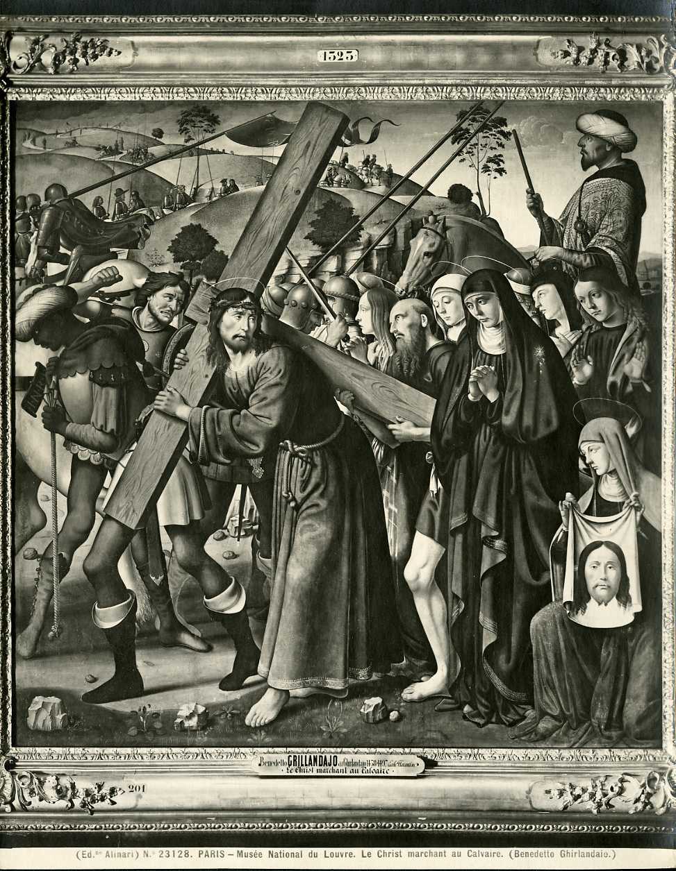 Andata al calvario - Dipinti (positivo) di Ghirlandaio, Benedetto, Giovanni Battista Utili da Faenza (attr), Biagio d'Antonio (attr), Fratelli Alinari (ditta) (XX)