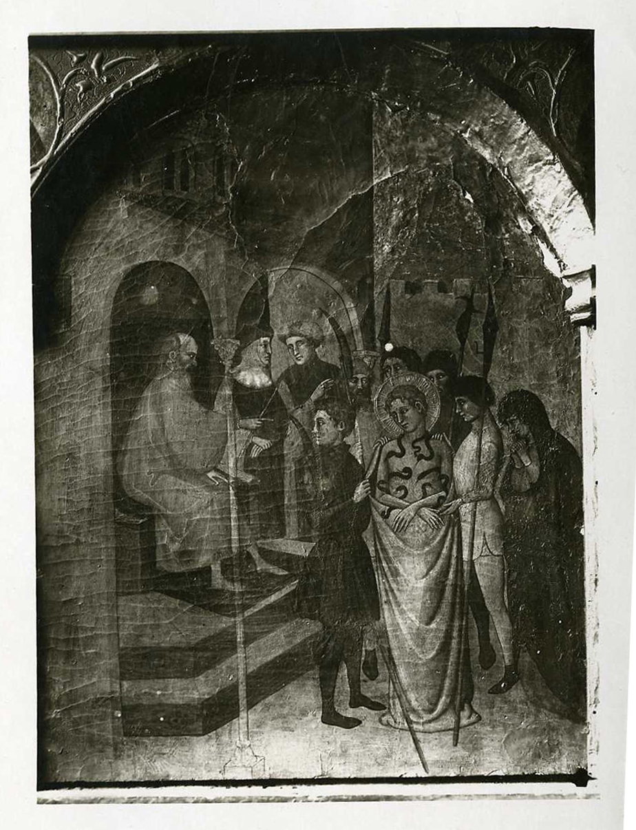 Storie della vita di San Giuliano di Anazarbo - Dipinti (positivo) di Bitino da Faenza, Anonimo (XX)