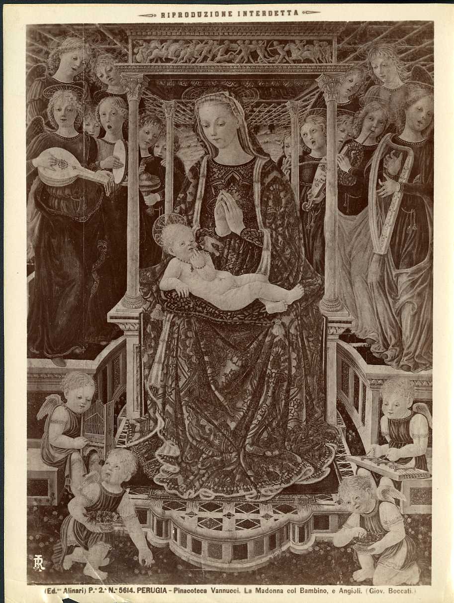 Madonna del Pergolato - Dipinti (positivo) di Boccati, Giovanni, Fratelli Alinari (ditta) (XIX/ XX)