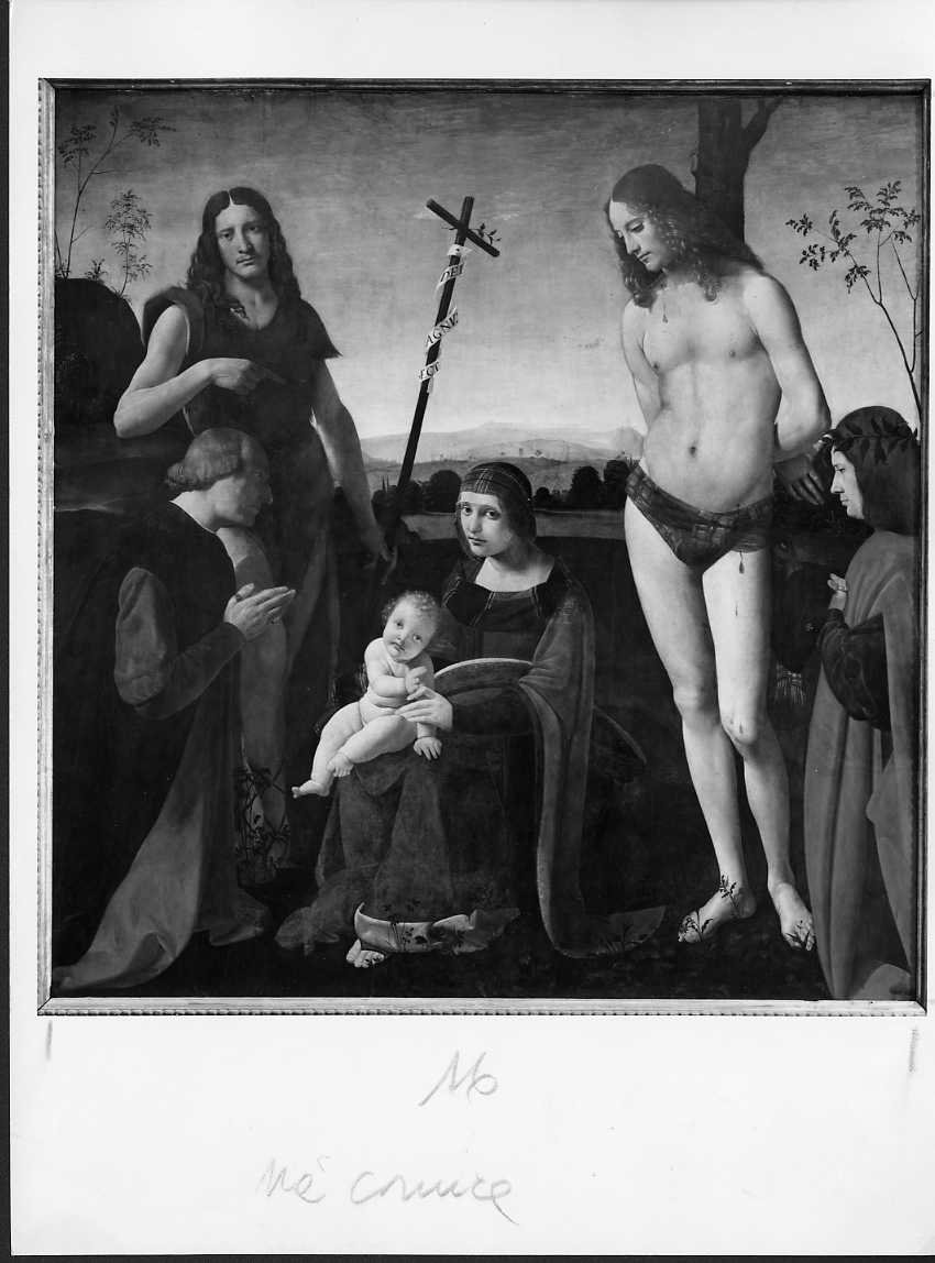 Madonna con Bambino e santi - Dipinti (positivo) di Boltraffio, Giovanni Antonio, Cliché Agraci (XX)