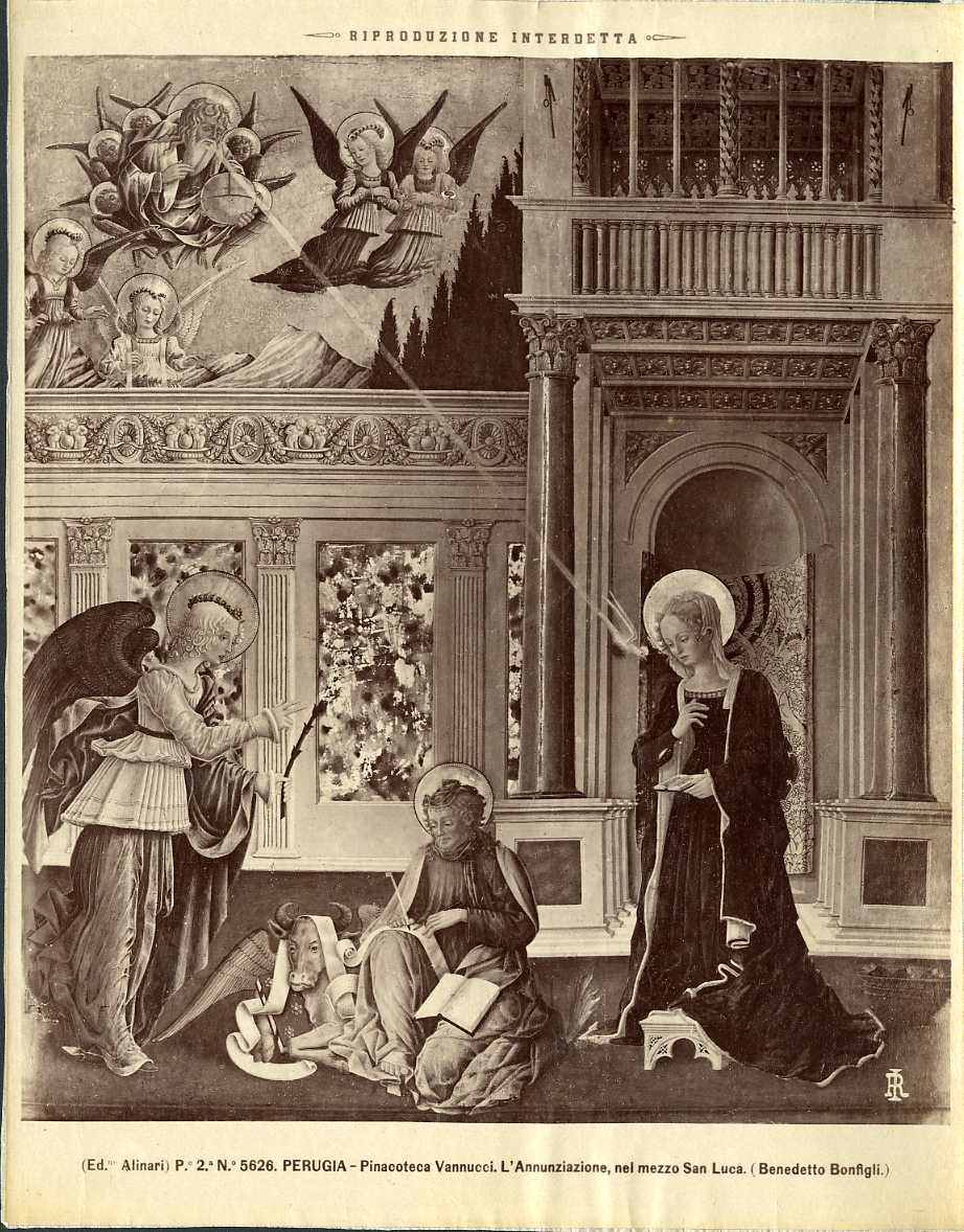 Annunciazione dei Notai - Dipinti (positivo) di Bonfigli, Benedetto, Fratelli Alinari (ditta) (XIX/ XX)