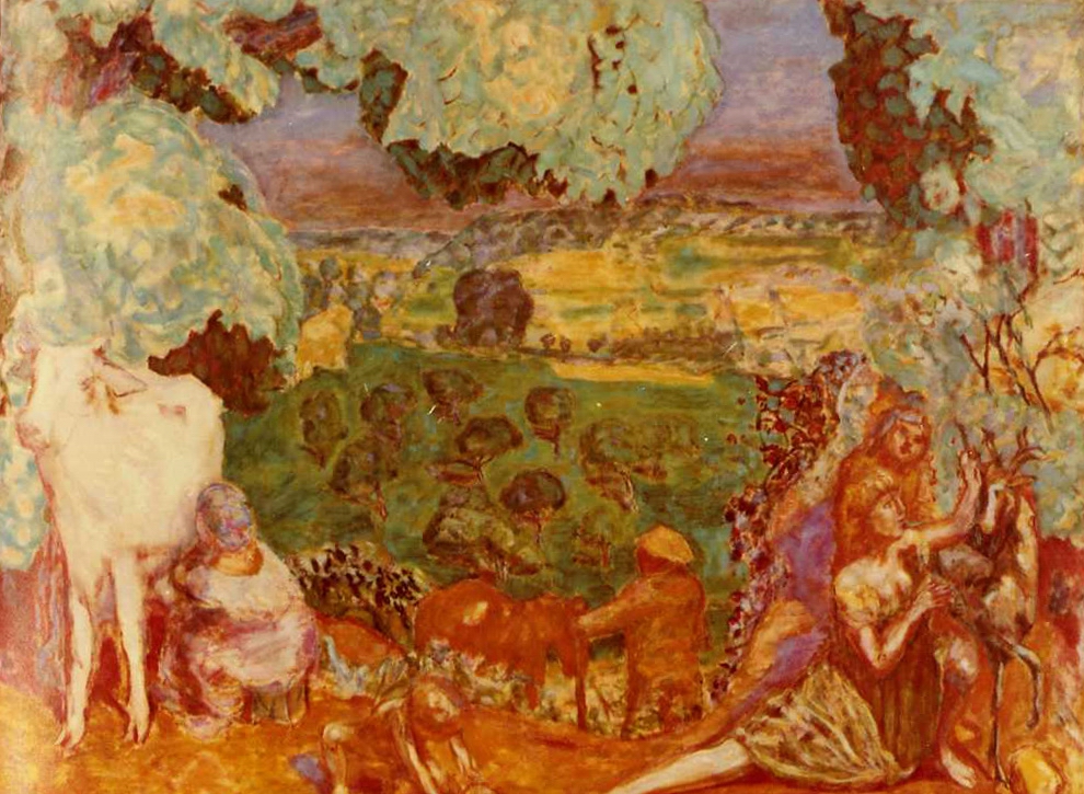 Scena bucolica - Dipinti (positivo) di Bonnard, Pierre, Anonimo (XX)