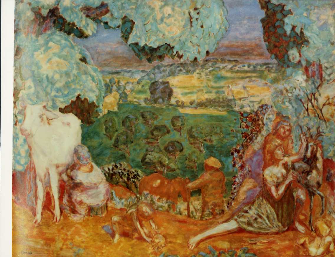 Scena bucolica - Dipinti (positivo) di Bonnard, Pierre, Anonimo (XX)
