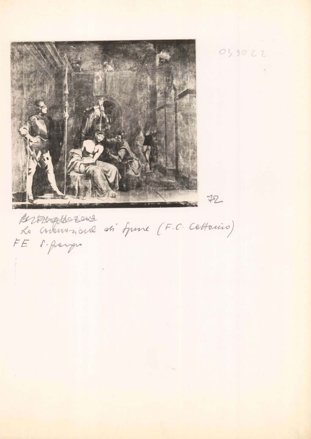 La Coronazione di spine - Dipinti (positivo) di Catanio, Francesco Costanzo, Anonimo (XX)