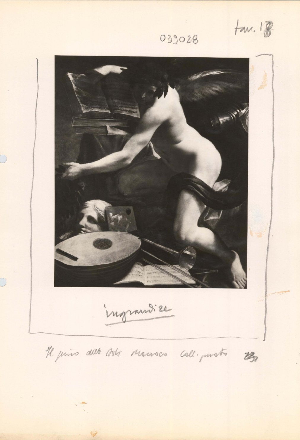 Il Genio delle Arti - Dipinti (positivo) di Bononi, Carlo, Anonimo (XX)