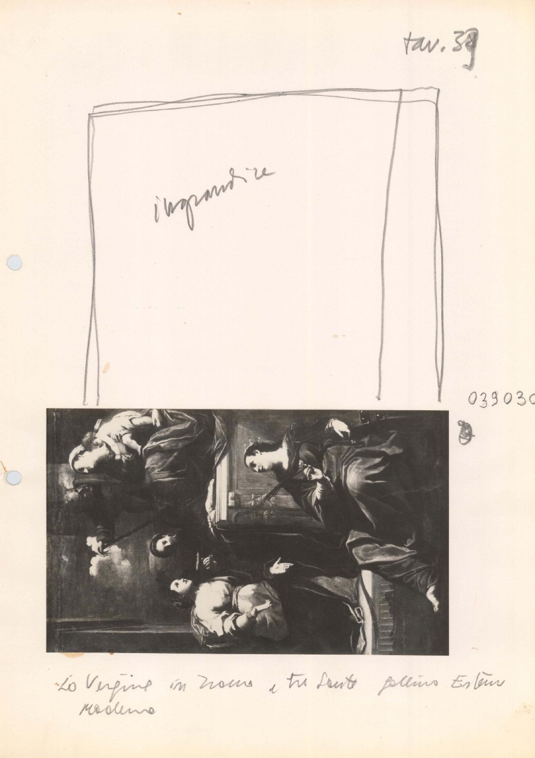 La Vergine in trono e tre Sante - Dipinti (positivo) di Bononi, Carlo, Anonimo (XX)