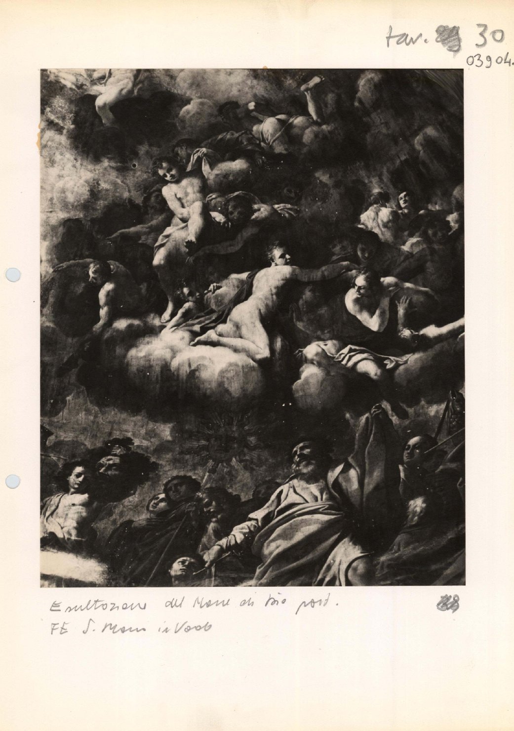 L'Esaltazione del Nome di Dio - Dipinti (positivo) di Bononi, Carlo, Anonimo (XX)