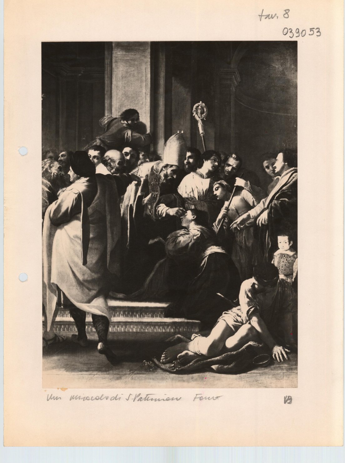 Un miracolo di S. Paterniano - Dipinti (positivo) di Bononi, Carlo, Anonimo (XX)