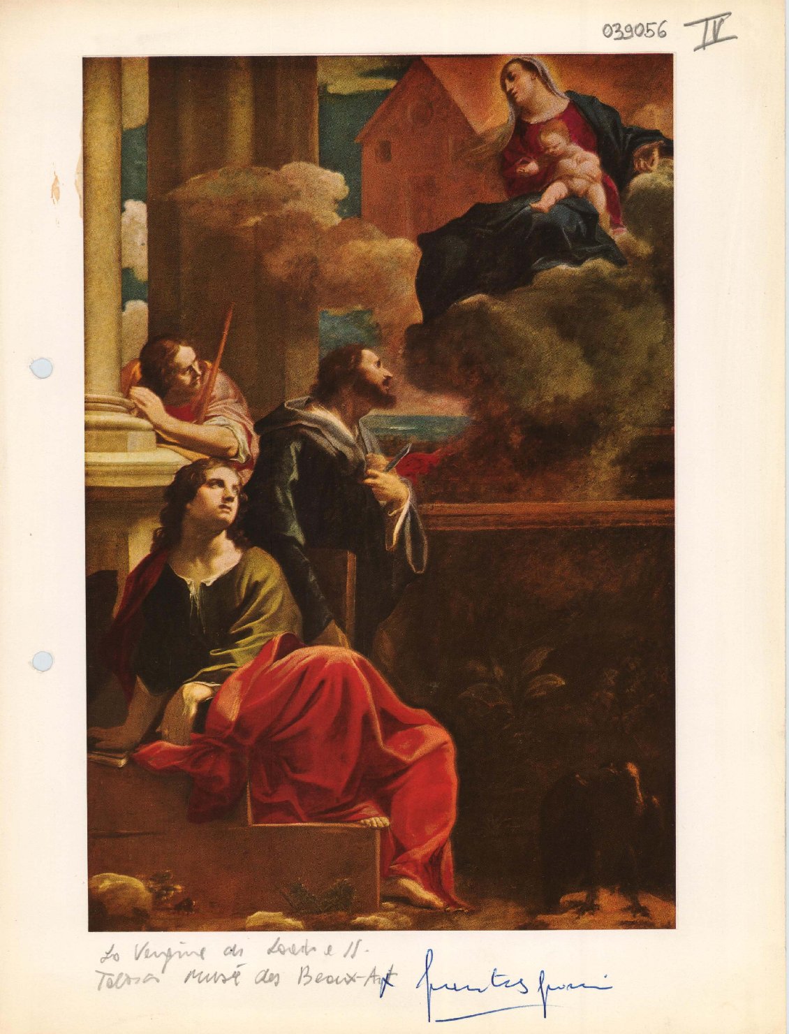 La Vergine di Loreto e Santi - Dipinti (positivo) di Bononi, Carlo, Anonimo (XX)