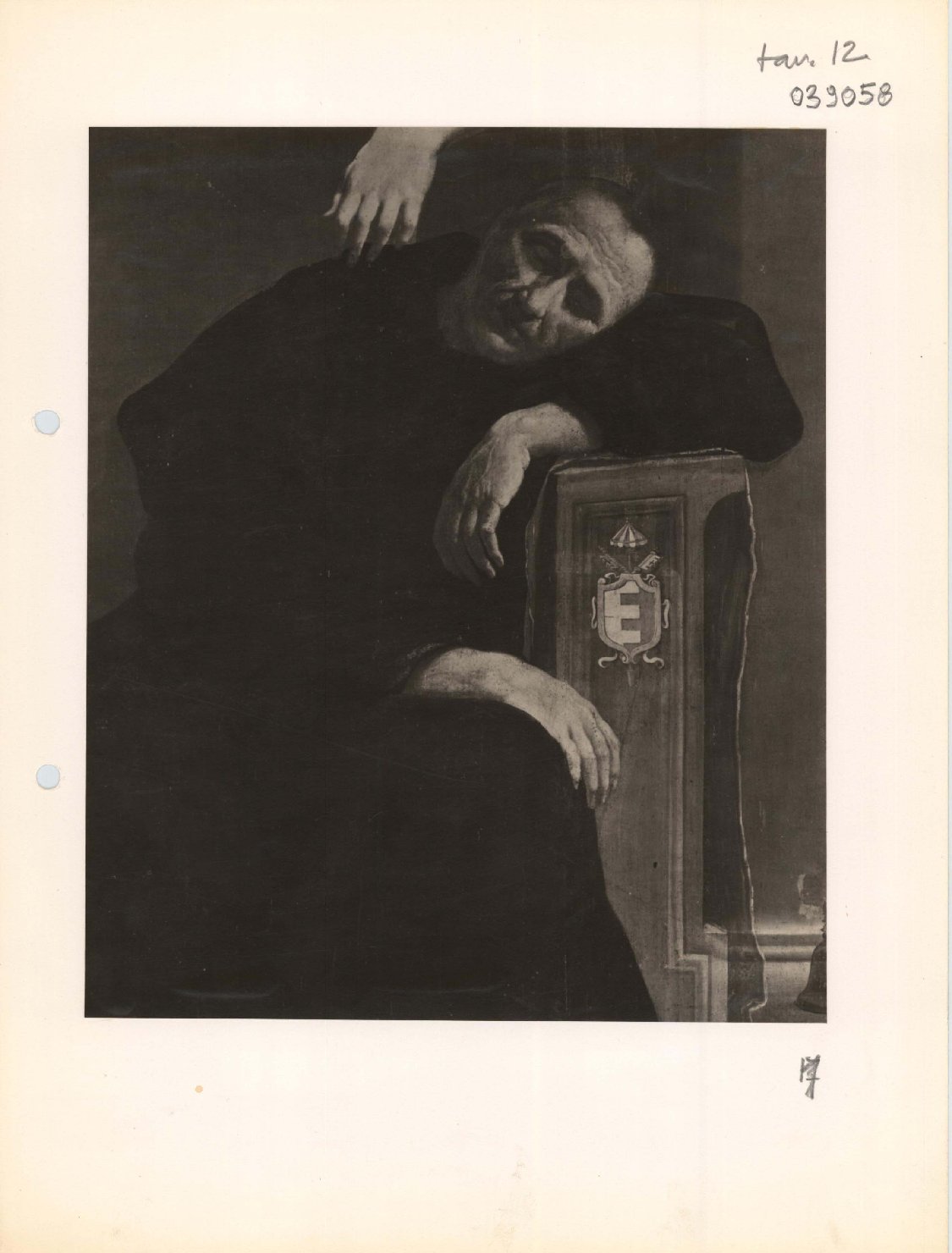 Un angelo annuncia la morte di S. Paterniano - Dipinti (positivo) di Bononi, Carlo, Anonimo (XX)