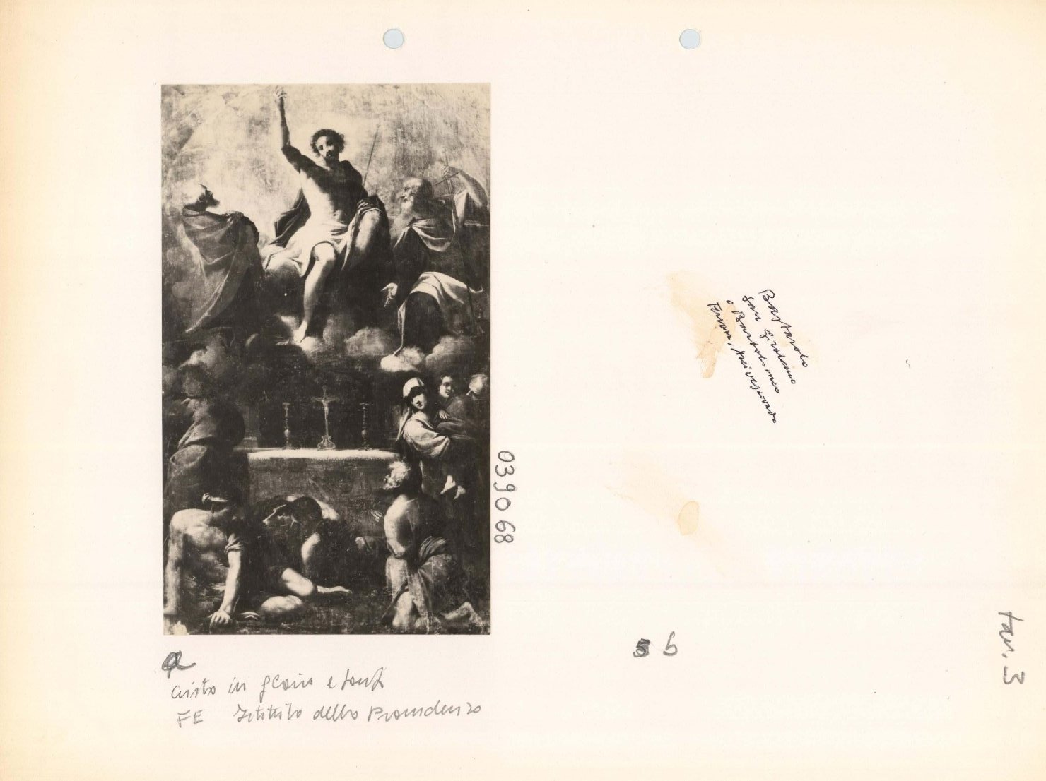 Cristo in gloria - Dipinti (positivo) di Bononi, Carlo, Anonimo (XX)