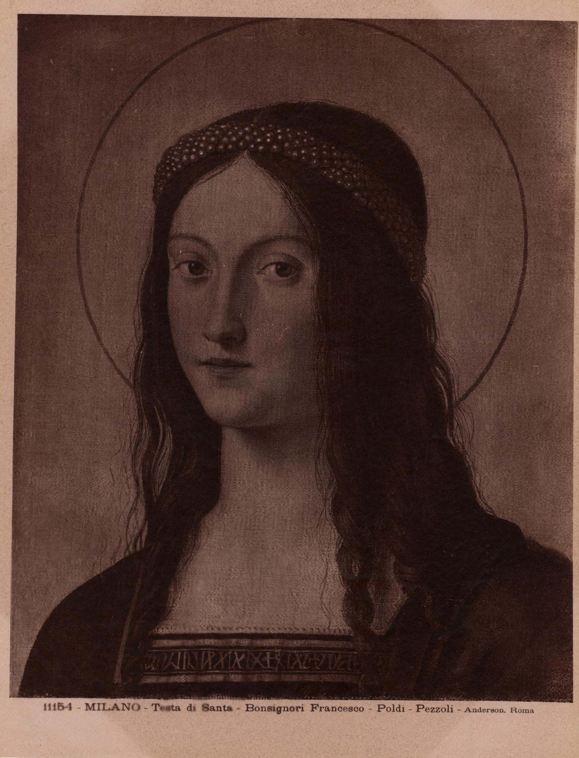 Figura di Santa - Dipinti (positivo) di Bonsignori, Francesco, Anderson, Domenico (ditta) (XIX/ XX)