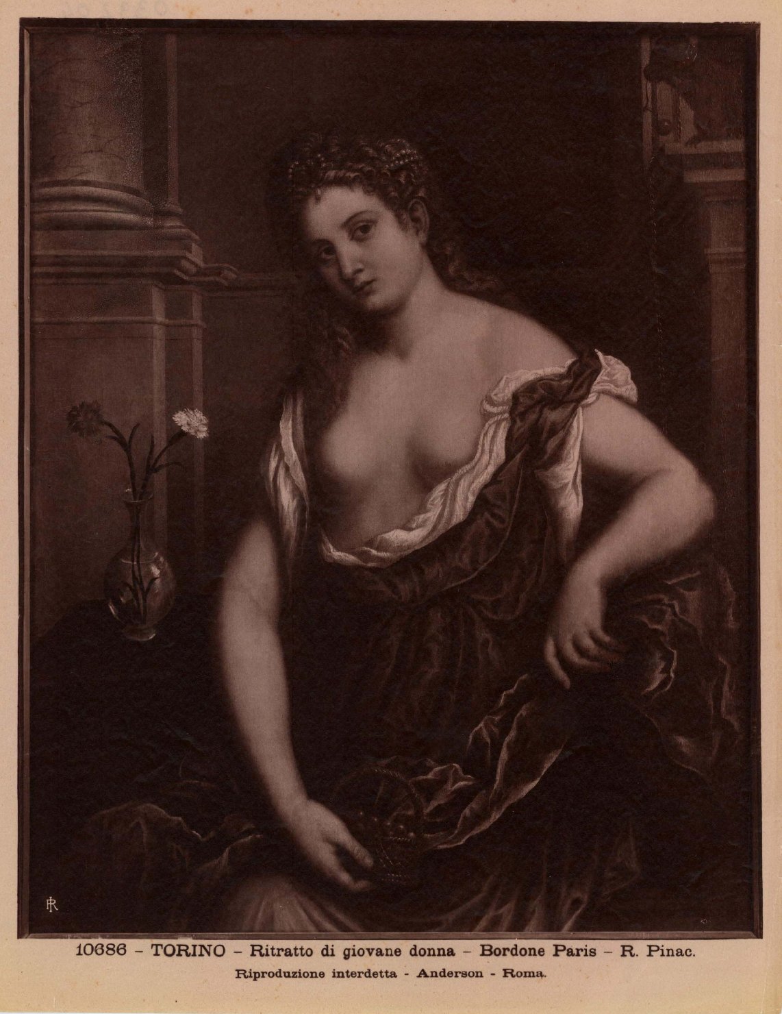 Ritratto femminile - Dipinti (positivo) di Bordon, Paris, Anderson, Domenico (ditta) (XIX/ XX)