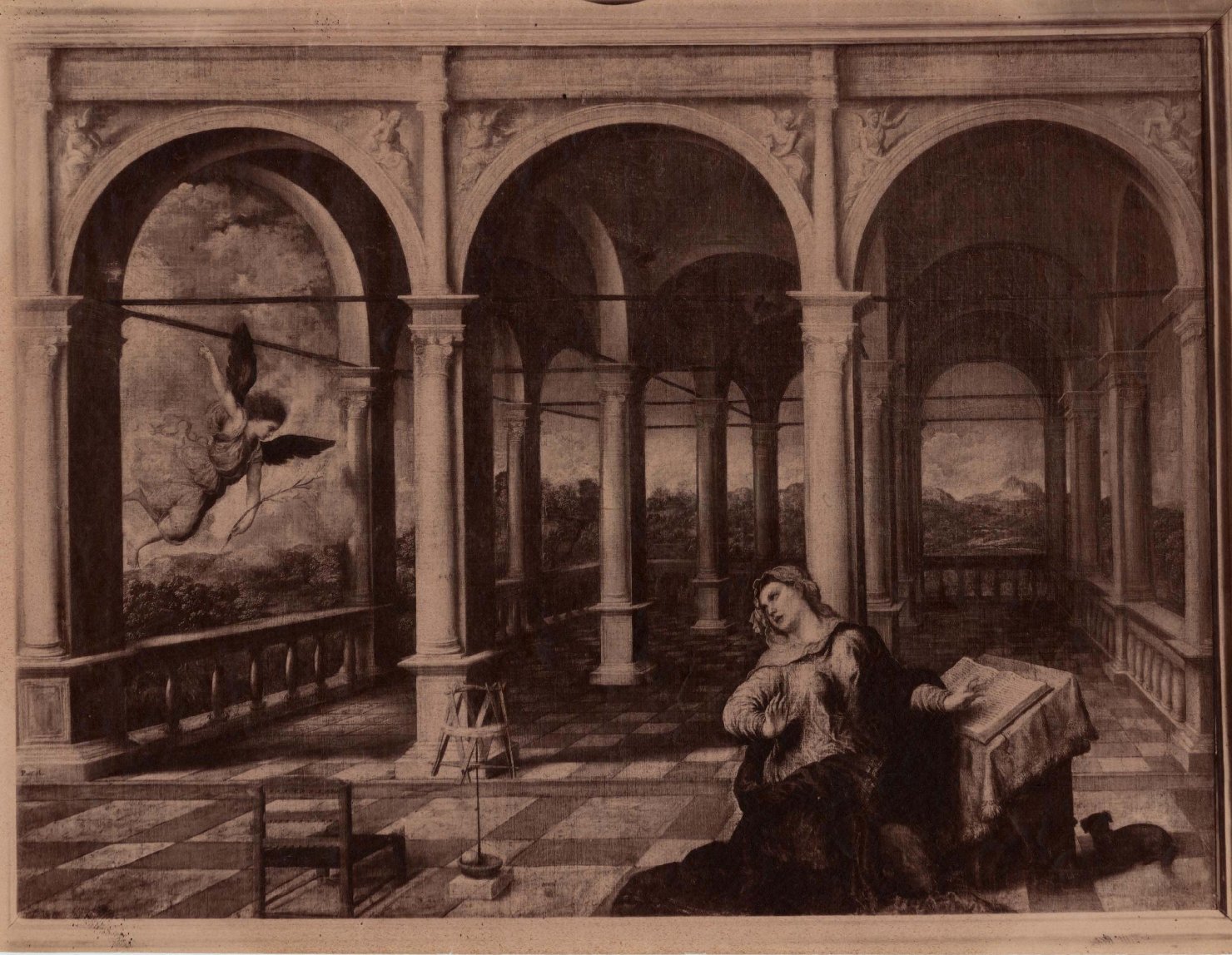 Annunciazione - Dipinti (positivo) di Bordon, Paris, Anonimo (XIX/ XX)