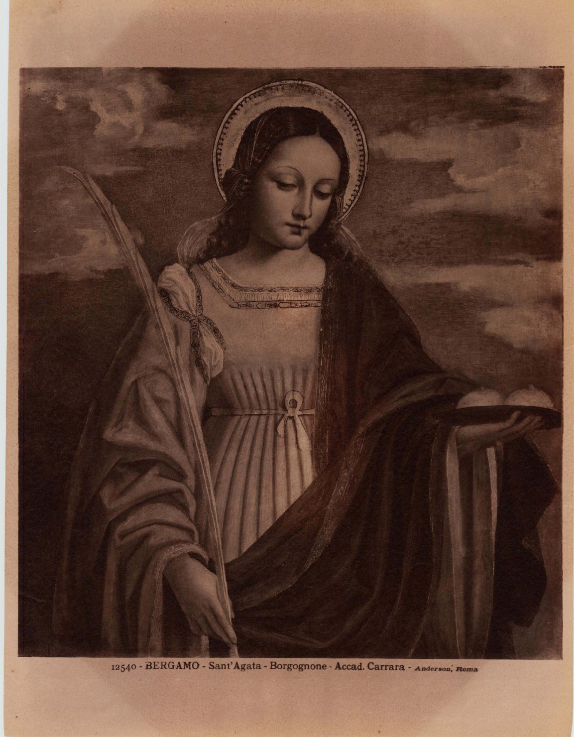 Sant'Agata - Dipinti (positivo) di Bergognone, Ambrogio, Anderson, Domenico (ditta) (XIX/ XX)