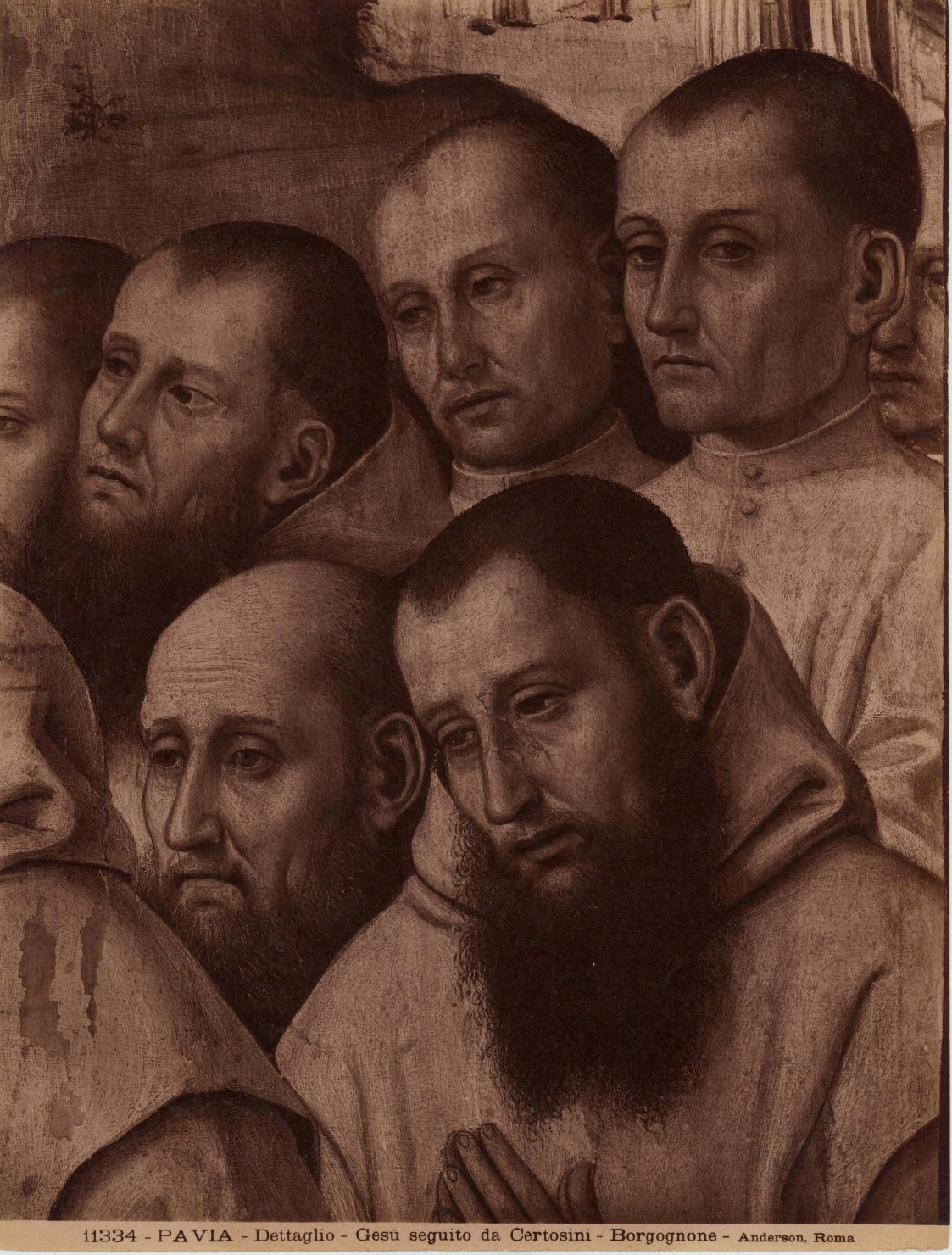 Gesù al Calvario e certosini - Dipinti (positivo) di Bergognone, Ambrogio, Anderson, Domenico (ditta) (XIX/ XX)